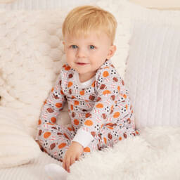 Kissy Kissy-Boys Grey Sports Print Pyjamas | Childrensalon Outlet