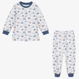 Kissy Kissy-Boys Ivory Construction Theme Pyjamas | Childrensalon Outlet