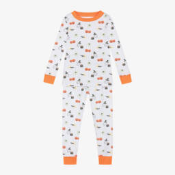 Kissy Kissy-بيجاما هالوين قطن بيما لون أبيض | Childrensalon Outlet