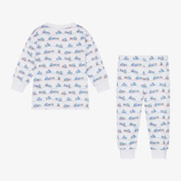 Kissy Kissy-Boys Ivory Train Pyjama Set | Childrensalon Outlet