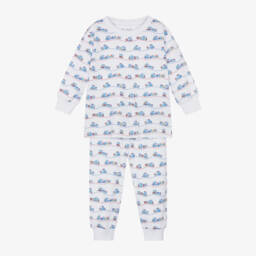 Kissy Kissy-Boys Ivory Train Pyjama Set | Childrensalon Outlet