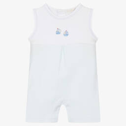 Kissy Kissy-Boys Pima Cotton Boats At Sea Shortie | Childrensalon Outlet