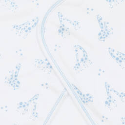 Kissy Kissy-Boys Soft Giraffe Cotton Blanket | Childrensalon Outlet