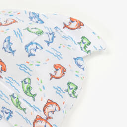 Kissy Kissy-Boys Soft Pima Shark Fin Cap | Childrensalon Outlet