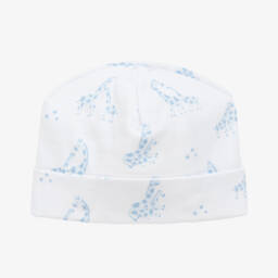 Kissy Kissy-قبعة بنقشة زرافة قطن لون أبيض للمواليد | Childrensalon Outlet