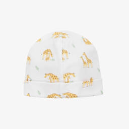 Kissy Kissy-Boys Soft White Giraffe Hat | Childrensalon Outlet