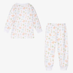 Kissy Kissy-ملابس نوم ناعمة بيضاء للأولاد بنقشة الغابة | Childrensalon Outlet