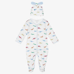 Kissy Kissy-طقم أفرول بيبي غرو قطن بيما لون أبيض للمواليد | Childrensalon Outlet