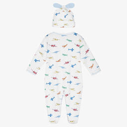 Kissy Kissy-طقم أفرول بيبي غرو قطن بيما لون أبيض للمواليد | Childrensalon Outlet