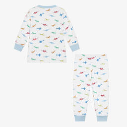 Kissy Kissy-Бело-голубая пижама с самолетиками | Childrensalon Outlet