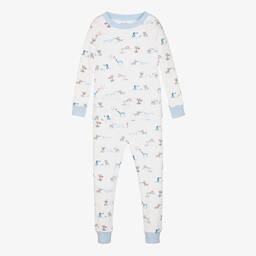 Kissy Kissy-Бело-голубая пижама со щенками | Childrensalon Outlet