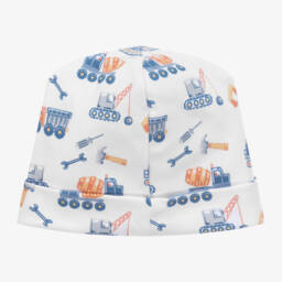 Kissy Kissy-قبعة قطن بيما لون أبيض للمواليد | Childrensalon Outlet