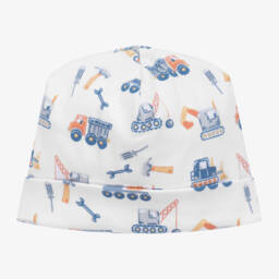 Kissy Kissy-قبعة قطن بيما لون أبيض للمواليد | Childrensalon Outlet