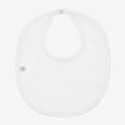 كيسي كيسي-مريلة بنقشة زرافة قطن لون أبيض للأطفال | Childrensalon Outlet