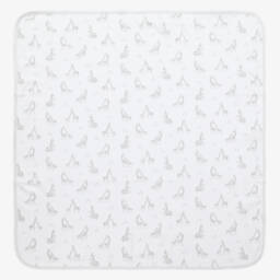 Kissy Kissy-Boys White Grey Giraffe Blanket | Childrensalon Outlet