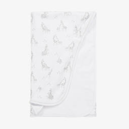 Kissy Kissy-Boys White Grey Giraffe Blanket | Childrensalon Outlet
