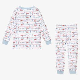 Kissy Kissy-Белая пижама из хлопка пима для мальчиков | Childrensalon Outlet