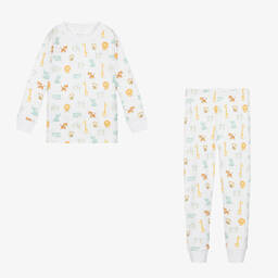 Kissy Kissy-Boys White Pima Cotton Safari Pyjamas | Childrensalon Outlet