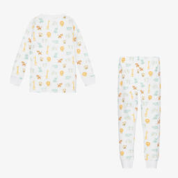 Kissy Kissy-Boys White Pima Cotton Safari Pyjamas | Childrensalon Outlet
