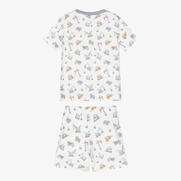 Kissy Kissy-بيجاما قطن بيما لون أبيض للأولاد | Childrensalon Outlet