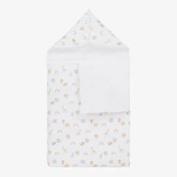 Kissy Kissy-Boys White Safari Cotton Nest | Childrensalon Outlet