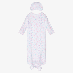 Kissy Kissy-Fiesta Cotton Day Gown & Hat Set | Childrensalon Outlet