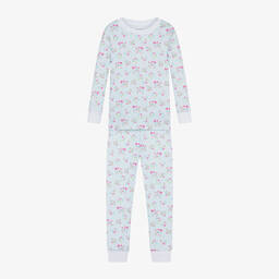 Kissy Kissy-Girls Blue Bunny Blossoms Pyjamas | Childrensalon Outlet