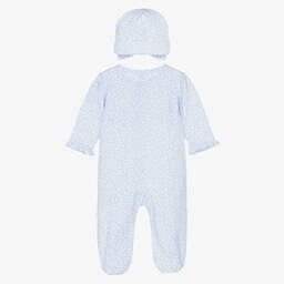 Kissy Kissy-Girls Blue Petite Blooms Babygrow Set | Childrensalon Outlet