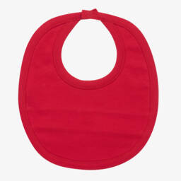 Kissy Kissy-Girls Festive Red Holiday Bib | Childrensalon Outlet