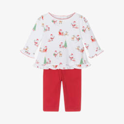 Kissy Kissy-Girls Festive Red Leggings Outfit | Childrensalon Outlet