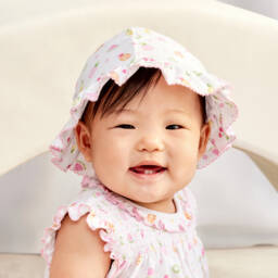 Kissy Kissy-Girls Fruit Delight Pima Sun Hat | Childrensalon Outlet