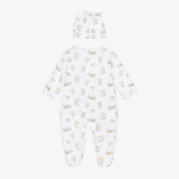 Kissy Kissy-طقم أفرول بيبي غرو قطن بيما لون أبيض للأطفال | Childrensalon Outlet