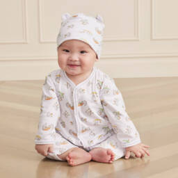 Kissy Kissy-طقم أفرول بيبي غرو قطن بيما لون أبيض للأطفال | Childrensalon Outlet