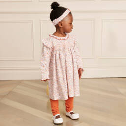 Kissy Kissy-Girls Ivory Floral Dress & Leggings | Childrensalon Outlet