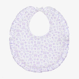 كيسي كيسي-مريلة قطن بيما لون بنفسجي للمولودات | Childrensalon Outlet