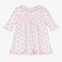 Kissy Kissy-Розовое платье из хлопка пима с бантиками | Childrensalon Outlet