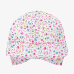 Kissy Kissy-Girls Pima Cotton Floral Fantasy Hat | Childrensalon Outlet