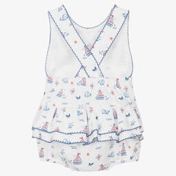 Kissy Kissy-Girls Pima Cotton Sail N Whale Shortie | Childrensalon Outlet