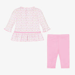 Kissy Kissy-طقم ليقنز  قطن بيما لون زهري للمولودات | Childrensalon Outlet