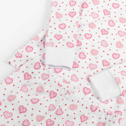 Kissy Kissy-بيجاما وردية حالمة للبنات بنقشة القلوب | Childrensalon Outlet