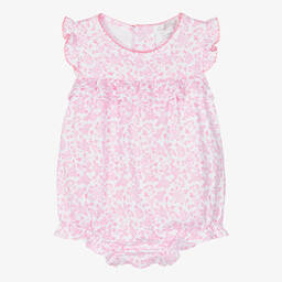 Kissy Kissy-Girls Pink Pima Cotton Blooming Vines Shortie | Childrensalon Outlet