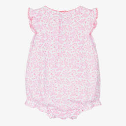 Kissy Kissy-Girls Pink Pima Cotton Blooming Vines Shortie | Childrensalon Outlet