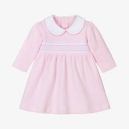 Kissy Kissy-Girls Pink Smocked Cotton Dress | Childrensalon Outlet
