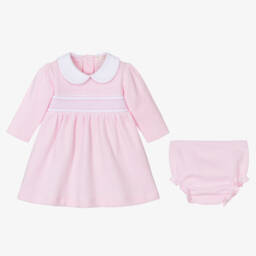 Kissy Kissy-Girls Pink Smocked Cotton Dress | Childrensalon Outlet