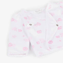 Kissy Kissy-Розово-белый комплект с ягненком для девочек | Childrensalon Outlet