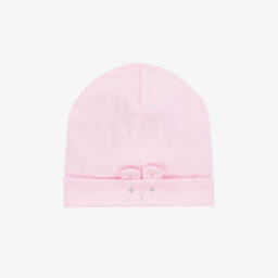 Kissy Kissy-قبعة قطن بيما لون زهري للمولودات | Childrensalon Outlet