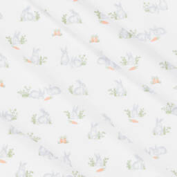 Kissy Kissy-طقم بيبي سوت أبيض للبنات بتطريز أرنب | Childrensalon Outlet