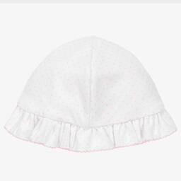 Kissy Kissy-Белая хлопковая шапочка с клубникой | Childrensalon Outlet