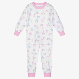 Kissy Kissy-Бело-розовая пижама с принтом Paris для девочек | Childrensalon Outlet