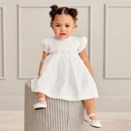 Kissy Kissy-Платье с цветочным узором для девочек белое | Childrensalon Outlet